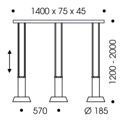 Oligo Glance LED Pendelleuchte, 3-flg.