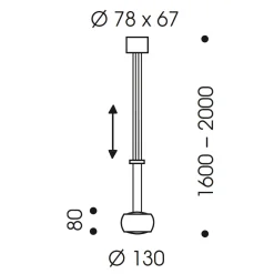 Oligo Grace LED Pendelleuchte, Tunable White
