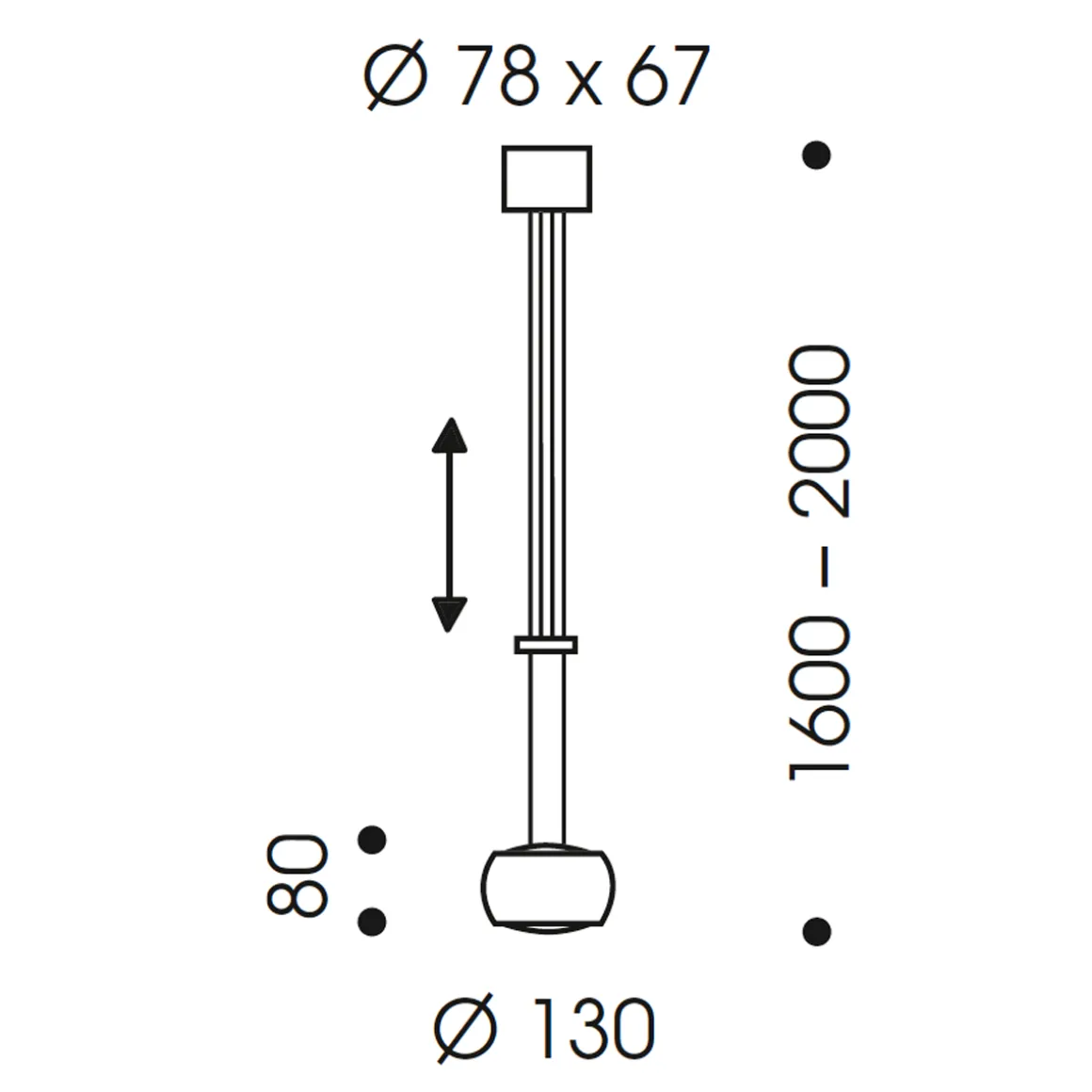 Oligo Grace LED Pendelleuchte, Tunable White