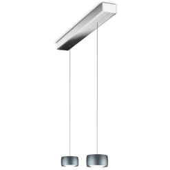 Oligo Grace LED Pendelleuchte, 2-flg., TW, unsichtbare Höhenverstellung, Baldachin: Chrom