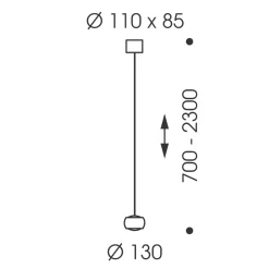 Oligo Grace LED Pendelleuchte, TW, unsichtbare Höhenverstellung