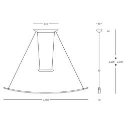 Oligo Lisgo Sky LED Pendelleuchte, 1. Generation