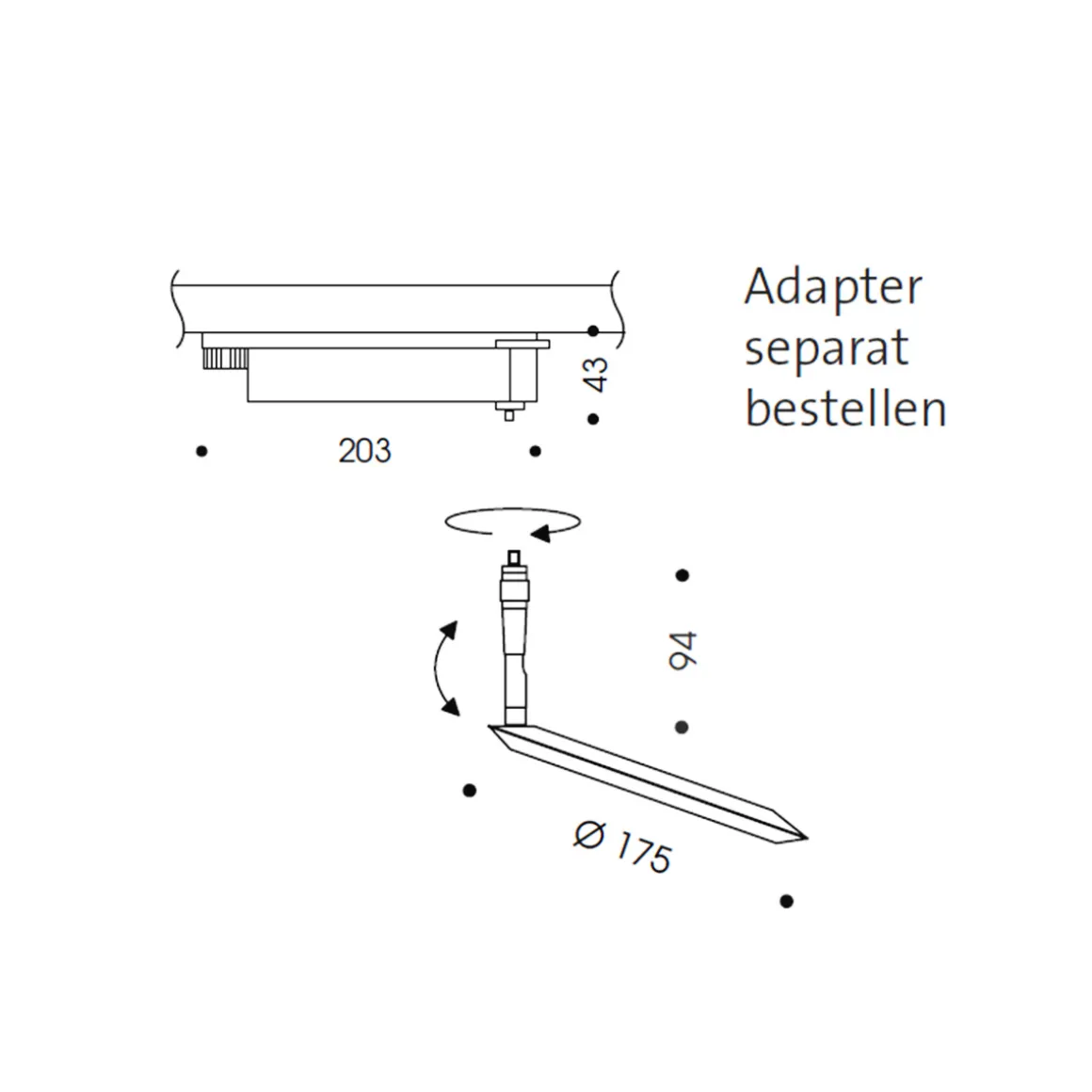 Oligo PHASE 41 Degrees LED Strahler