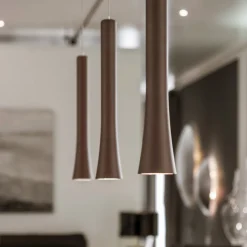 Oligo Rio LED Pendelleuchte, 3-flg., unsichtbare Höhenverstellung, Baldachin: weiß matt