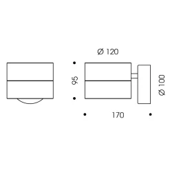 Oligo Tudor LED Wandleuchte, Tunable White