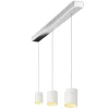 Oligo Tudor M LED Pendelleuchte, 3-flg., TW, unsichtbare Höhenverstellung, Baldachin: Chrom