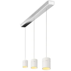 Oligo Tudor M LED Pendelleuchte, 3-flg., TW, unsichtbare Höhenverstellung, Baldachin: Chrom