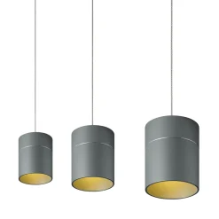 Oligo Tudor M LED Pendelleuchte, 3-flg., TW, unsichtbare Höhenverstellung, Baldachin: Chrom