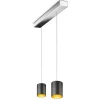 Oligo Tudor M LED Pendelleuchte, 2-flg., TW, unsichtbare Höhenverstellung, Baldachin: Chrom