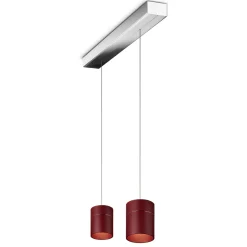 Oligo Tudor M LED Pendelleuchte, 2-flg., TW, unsichtbare Höhenverstellung, Baldachin: Chrom