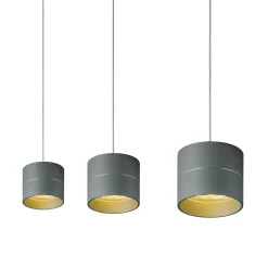 Oligo Tudor S LED Pendelleuchte, 3-flg., TW, unsichtbare Höhenverstellung, Baldachin: weiß matt