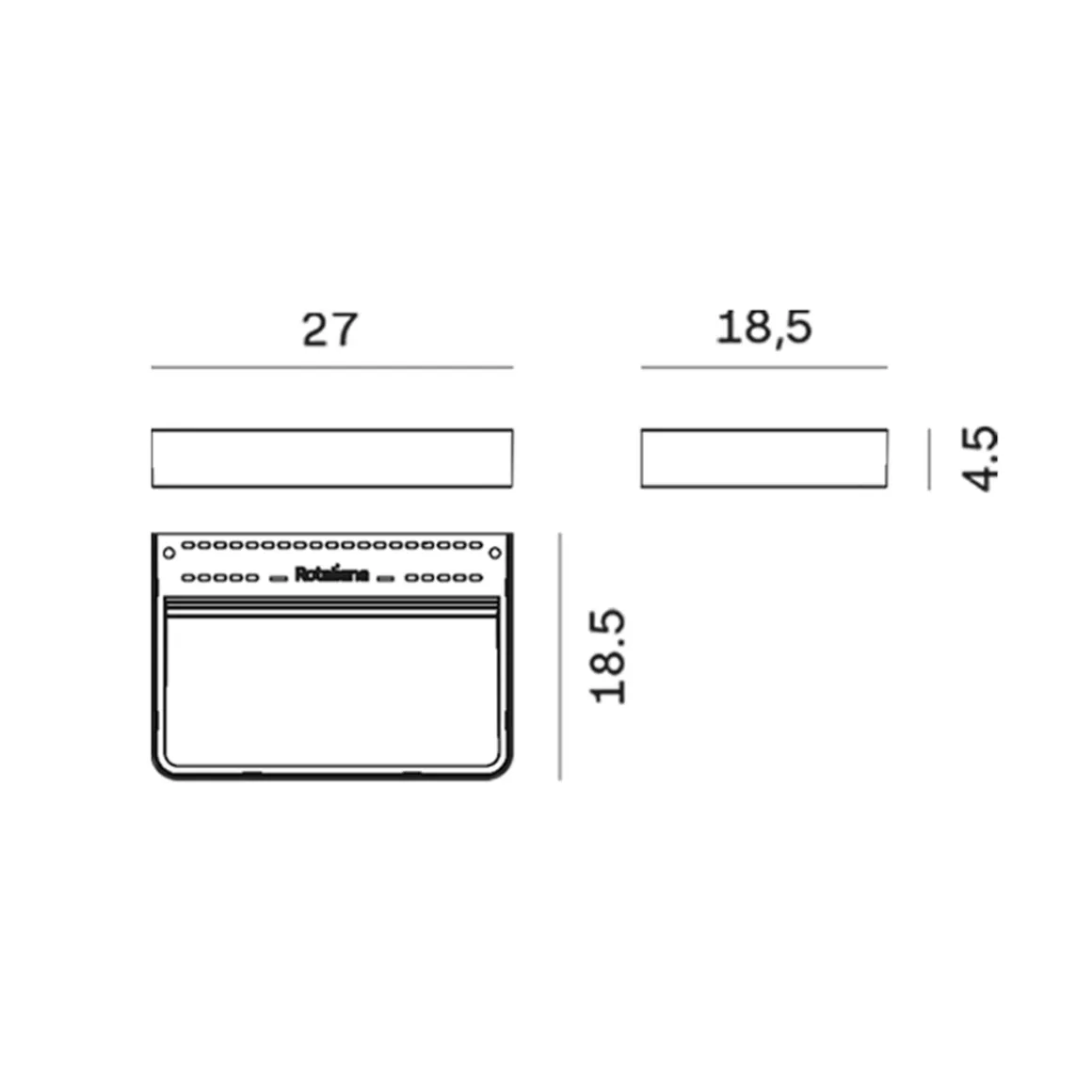 Rotaliana Antares W2 LED Wandleuchte, 2700 K
