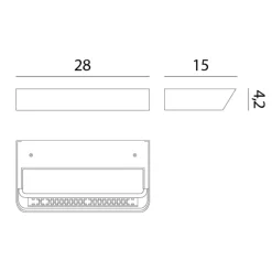Rotaliana Belvedere W2 LED Wandleuchte für Phasenabschnittsdimmer, 3000 K