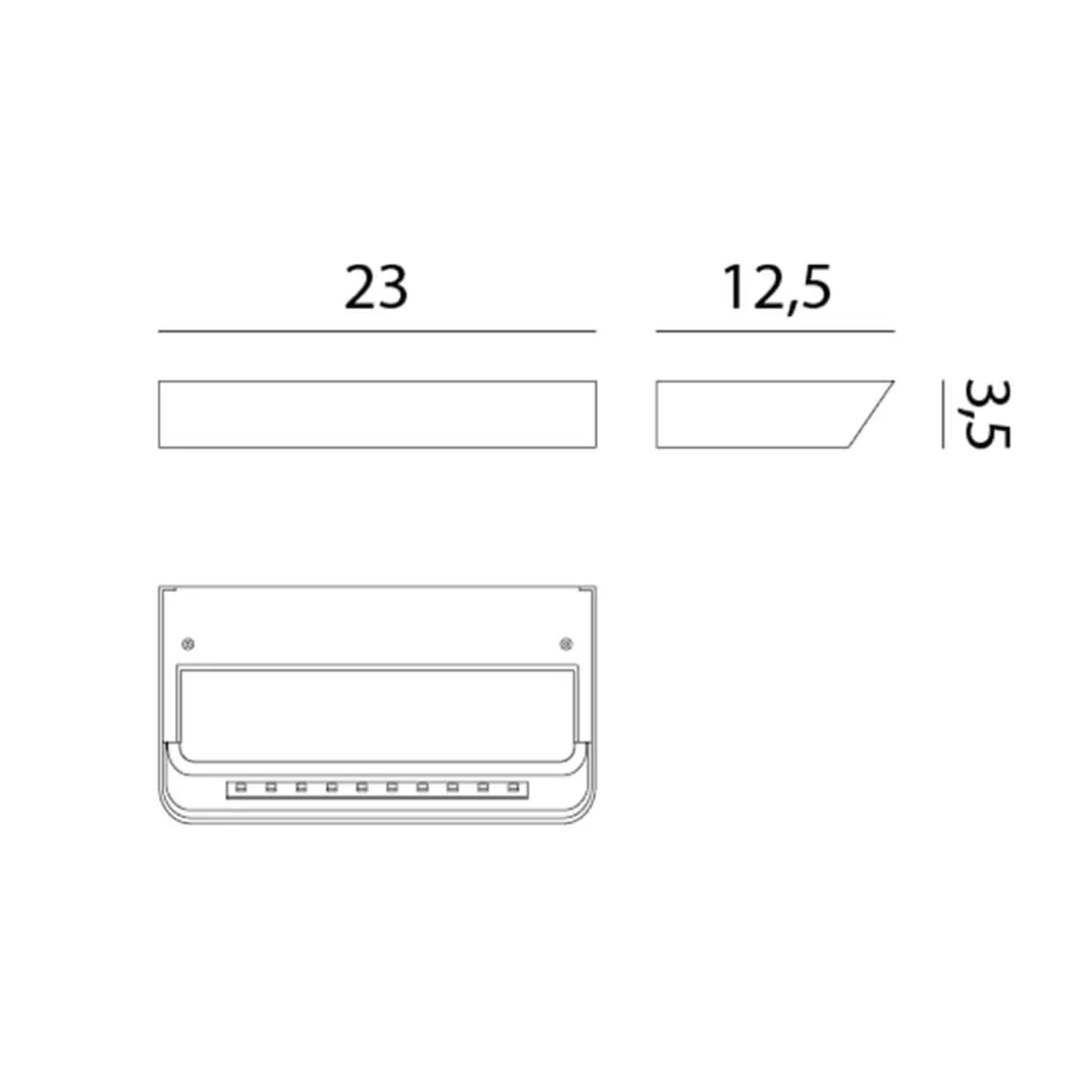 Rotaliana Belvedere W1 LED Wandleuchte, 2700 K