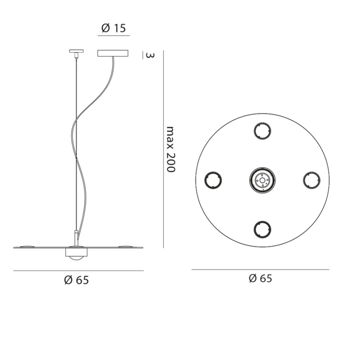 Rotaliana Collide H7 LED Pendelleuchte