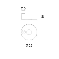 Rotaliana Collide H0 LED Wand- / Deckenleuchte, 3000 K