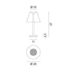 Rotaliana Dina T1 LED Tischleuchte