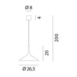 Rotaliana Dry H3 LED Pendelleuchte