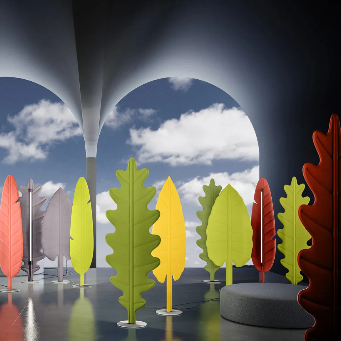 Rotaliana Eden F2 Eiche LED Akustik- / Stehleuchte