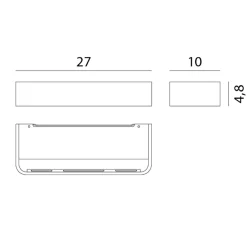 Rotaliana Frame W2 LED Wandleuchte, 3000 K