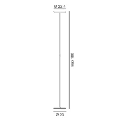 Rotaliana Prince F1 LED Stehleuchte