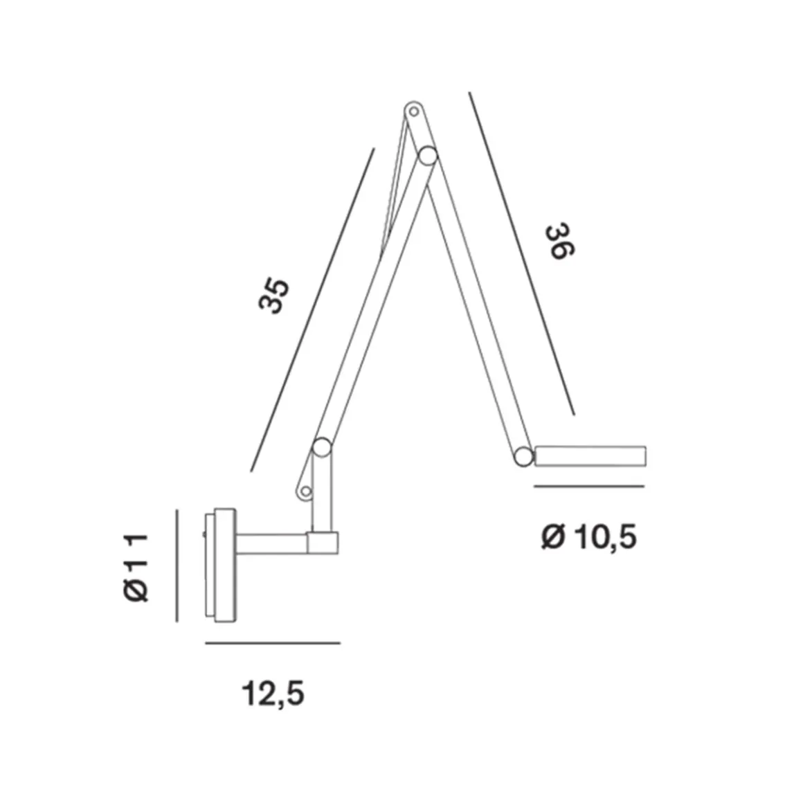 Rotaliana String W2 Mini Dim-To-Warm LED Wandleuchte