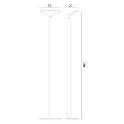 Rotaliana Sunset F1 LED Stehleuchte, 2700 K
