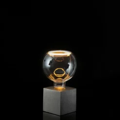 Segula Cubic Tischleuchte mit LED Floating Globe 125 klar