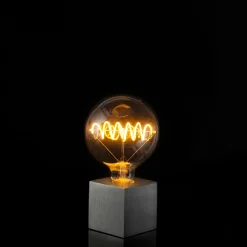 Segula Cubic Tischleuchte mit LED Bridge Globe 125 Curved Plus klar