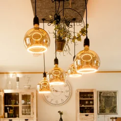 Segula LED Floating Globe 200 smokey grau E27, 6 W, 1900 K, dimmbar