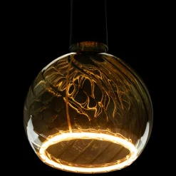 Segula LED Floating Globe 150 twisted smokey grau E27, 6 W, 1900 K, dimmbar