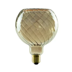 Segula LED Floating Globe 125 twisted smokey grau E27, 6 W, 1900 K, dimmbar