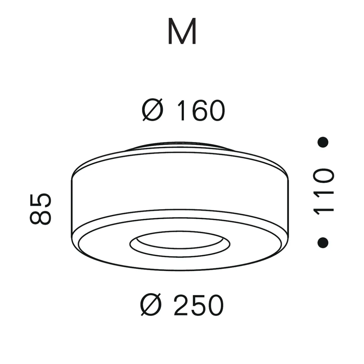serien.lighting Curling Ceiling M LED Deckenleuchte, 3000 K