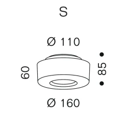 serien.lighting Curling Ceiling S LED Deckenleuchte, 2700 K