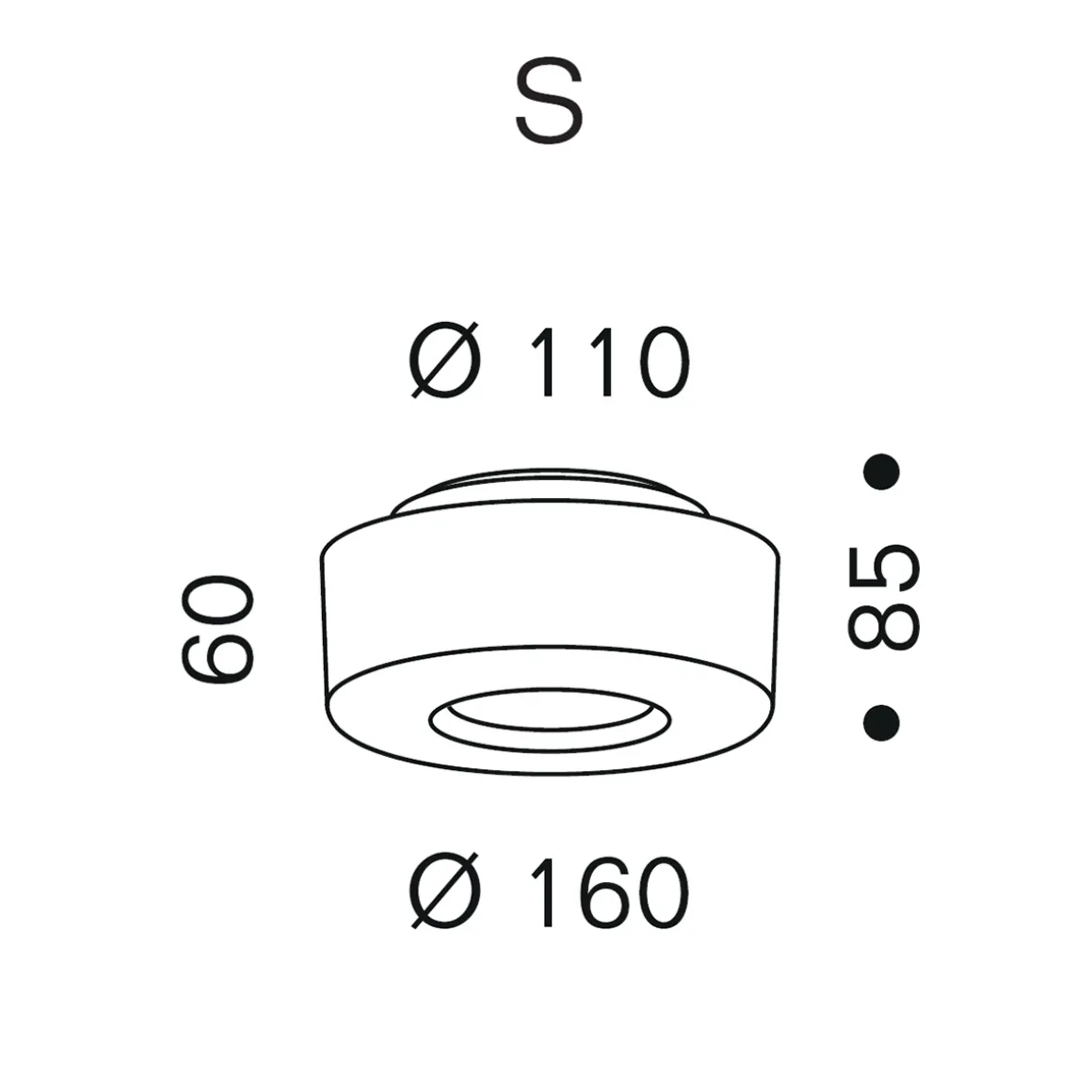 serien.lighting Curling Ceiling S LED Deckenleuchte, 2700 K