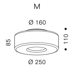 serien.lighting Curling Ceiling M LED Deckenleuchte, 2700 K