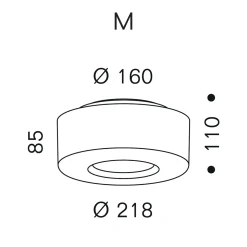 serien.lighting Curling Ceiling M LED Deckenleuchte, 2700 K