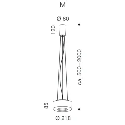 serien.lighting Curling Suspension Rope M LED Pendelleuchte, 3000 K
