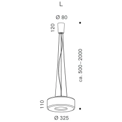 serien.lighting Curling Suspension Rope L LED Pendelleuchte