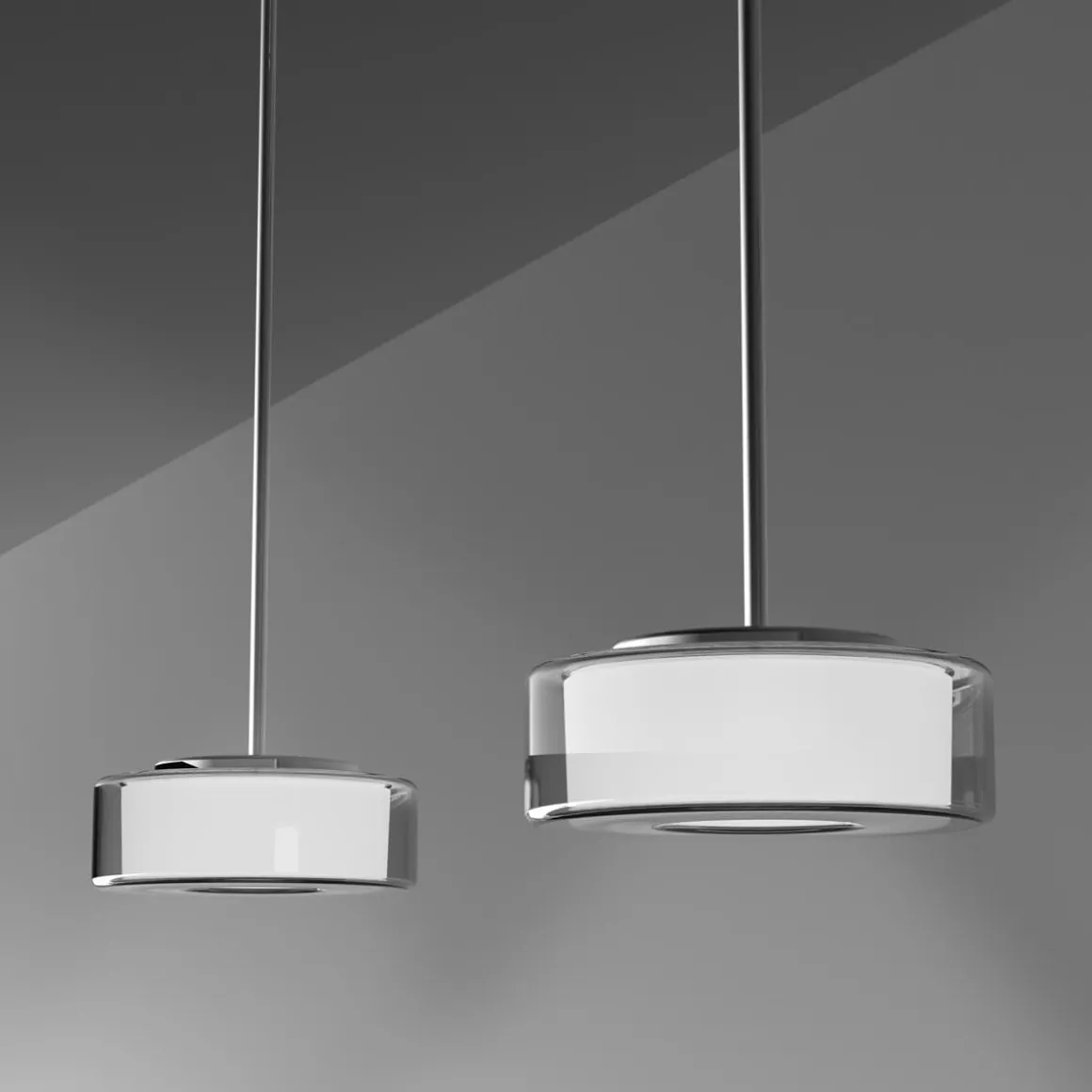 serien.lighting Curling Suspension Tube S LED Pendelleuchte, 2700 K