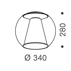 serien.lighting Draft Ceiling M LED Deckenleuchte
