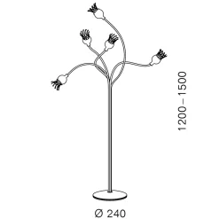 serien.lighting Poppy Floor 5 Stehleuchte