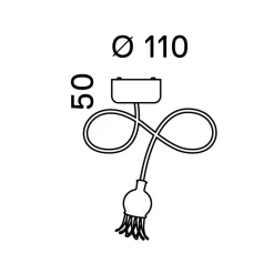 serien.lighting Poppy Wall / Ceiling 1 Wand- / Deckenleuchte