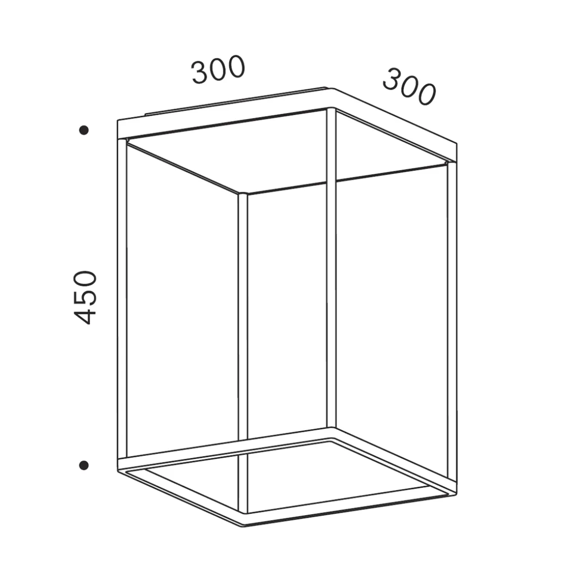 serien.lighting Reflex² Ceiling M 450 LED Deckenleuchte, schwarz