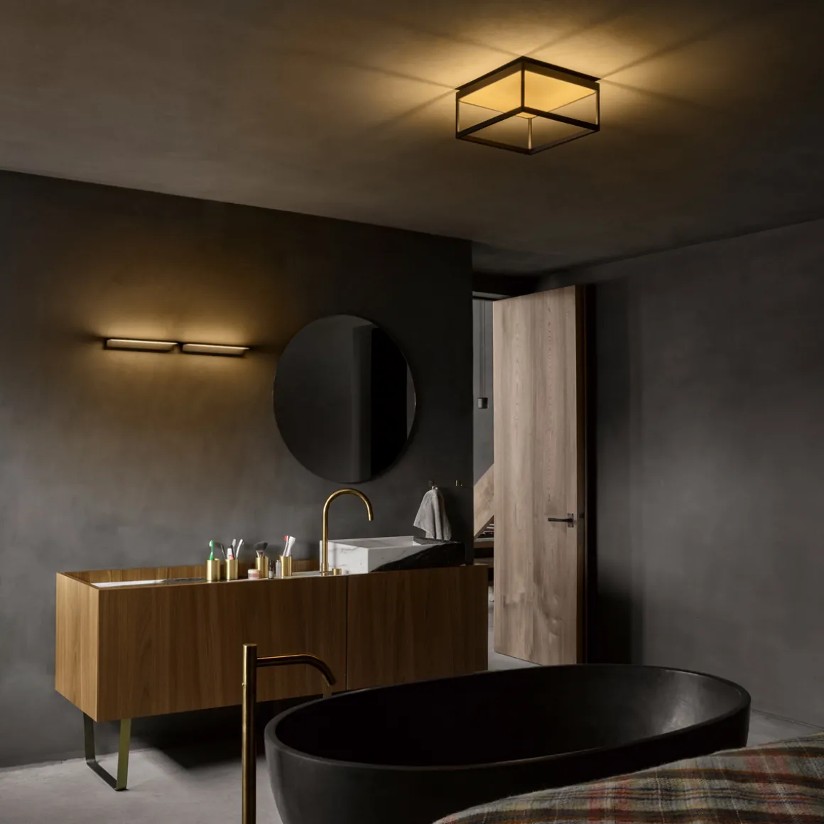 serien.lighting Reflex² Ceiling M 150 LED Deckenleuchte, schwarz