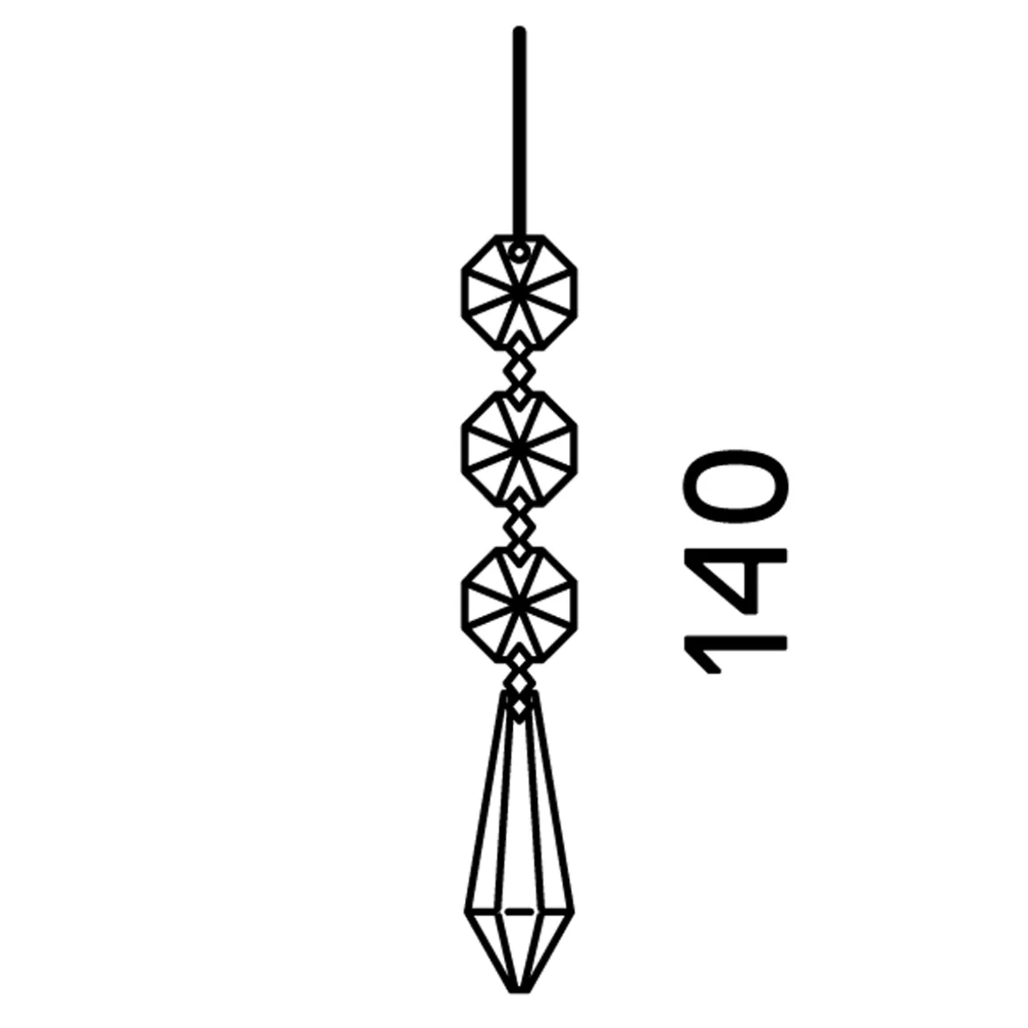 serien.lighting Zoom XL Crystal Anhänger