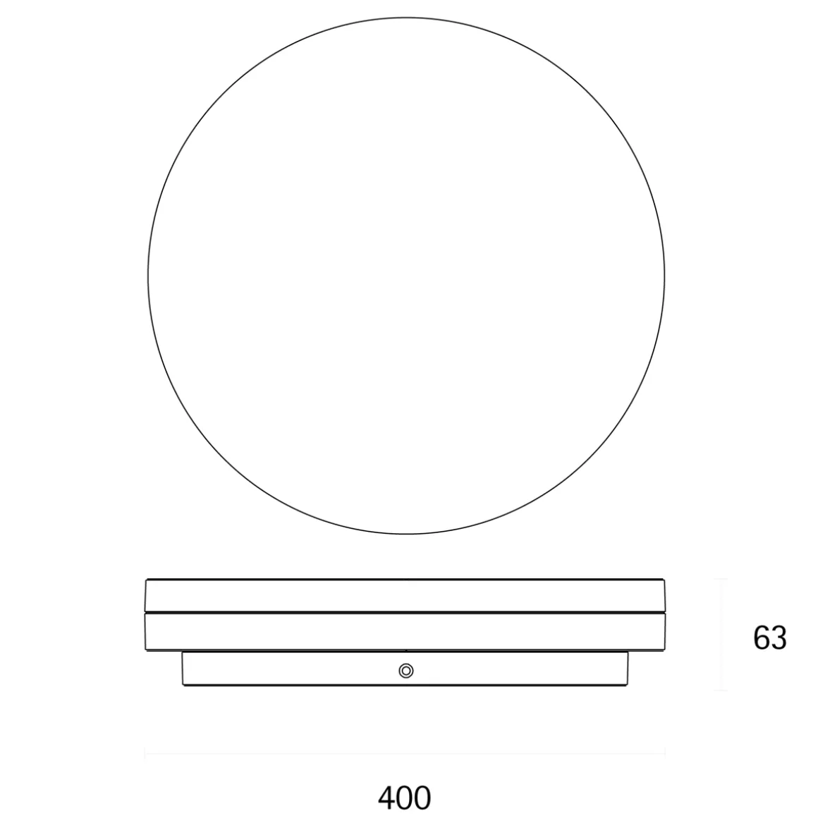 Sigor Circel LED Deckenleuchte, Ø: 40 cm