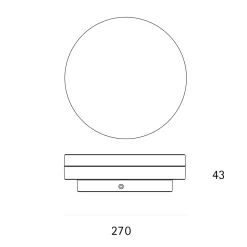 Sigor Circel LED Deckenleuchte, Ø: 27 cm
