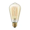 Sigor LED Filament Edison Lampe Slim E27 Gold, 7 W, 2500 K, dimmbar