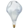 Sigor LED Filament Giantlampe Drop Metallic E27 Silber, 6 W, 1800 K, dimmbar